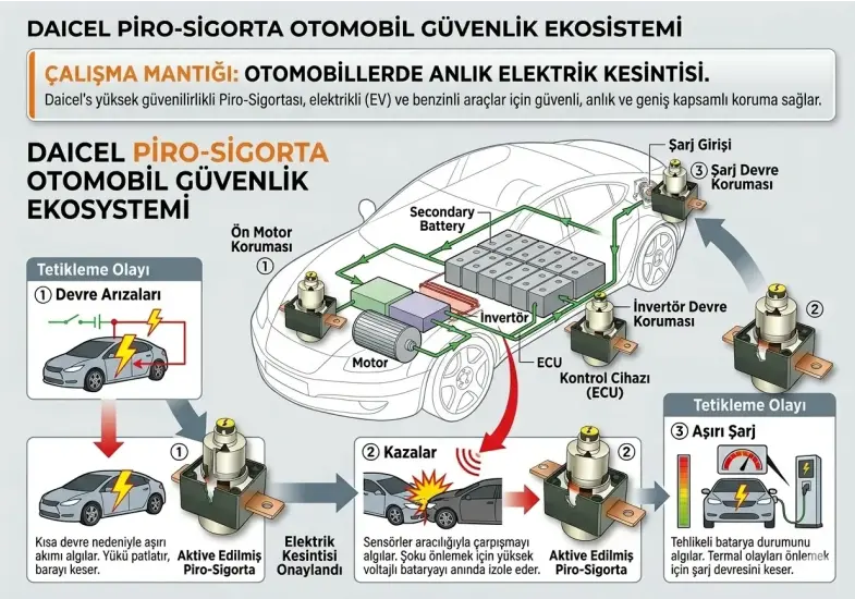 Otomotiv Uygulamalarda Pyro-Fuse Çözümleri